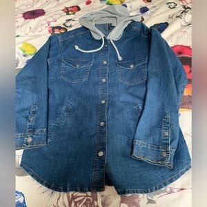 Divided by H&M “shacket” with hood. Oversize 8 EUC